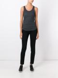 exposed seam knitted tank top
