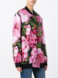 rose print bomber jacket