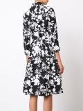 floral print belted dress