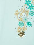 floral embroidered T-shirt