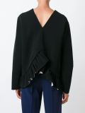 embellished flower appliqué blouse 