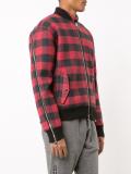 plaid bomber jacket