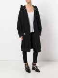 inside out longline hoodie