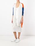 elongated buttoned cardigan