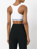 logo cropped tank top