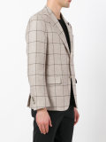 checked blazer