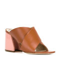crossed strap sandals