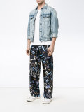 swan and floral print pyjama trousers