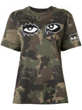 camouflage eye print T-shirt