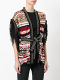 fringed sleeve cardigan