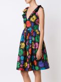 V-neck floral print dress