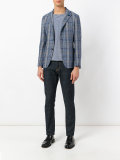 checked blazer