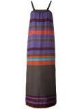 striped maxi dress