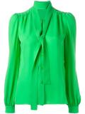 neck tie blouse