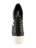 striped sneakers