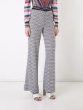 zig-zag flared trousers