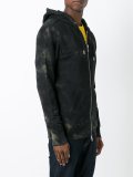 washed effect hoodie