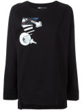 planet print sweatshirt