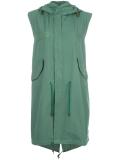 long zipped gilet