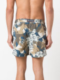 camouflage drawstring swim shorts