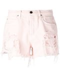 distressed denim shorts