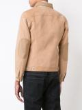 elbow patch denim-effect jacket