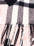 hearts House Check scarf 