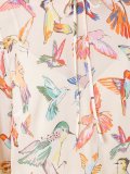 bird print blouse