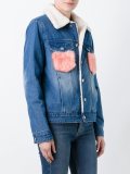 fluffy flap pockets jacket