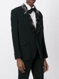 sequin layer lapel blazer