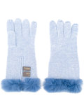 fur trim gloves