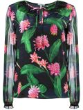long sleeve floral blouse