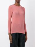 crew neck fine knit top