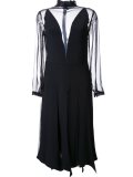split panels sheer dress