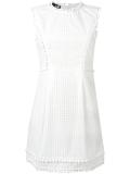 perforated detailing dress