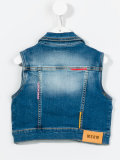 embellished denim gilet