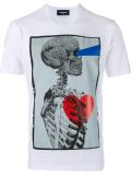 skeleton print T-shirt