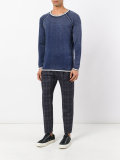 printed crew neck jumper