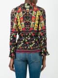 ruffle neck top