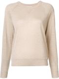 metallic knit blouse