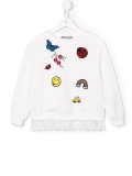 multi-patch sweatshirt