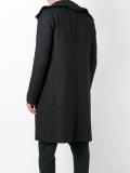 high neck zip-up coat