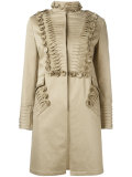 pleat detail coat