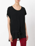 transparent back T-shirt