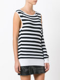 asymmetric striped sweatshirt