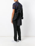 hooded button jacket