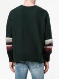 stripe-detailed sweatshirt