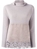 lace detail jumper