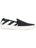 striped slip-on trainers