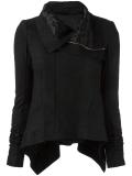 pointy fitted biker jacket